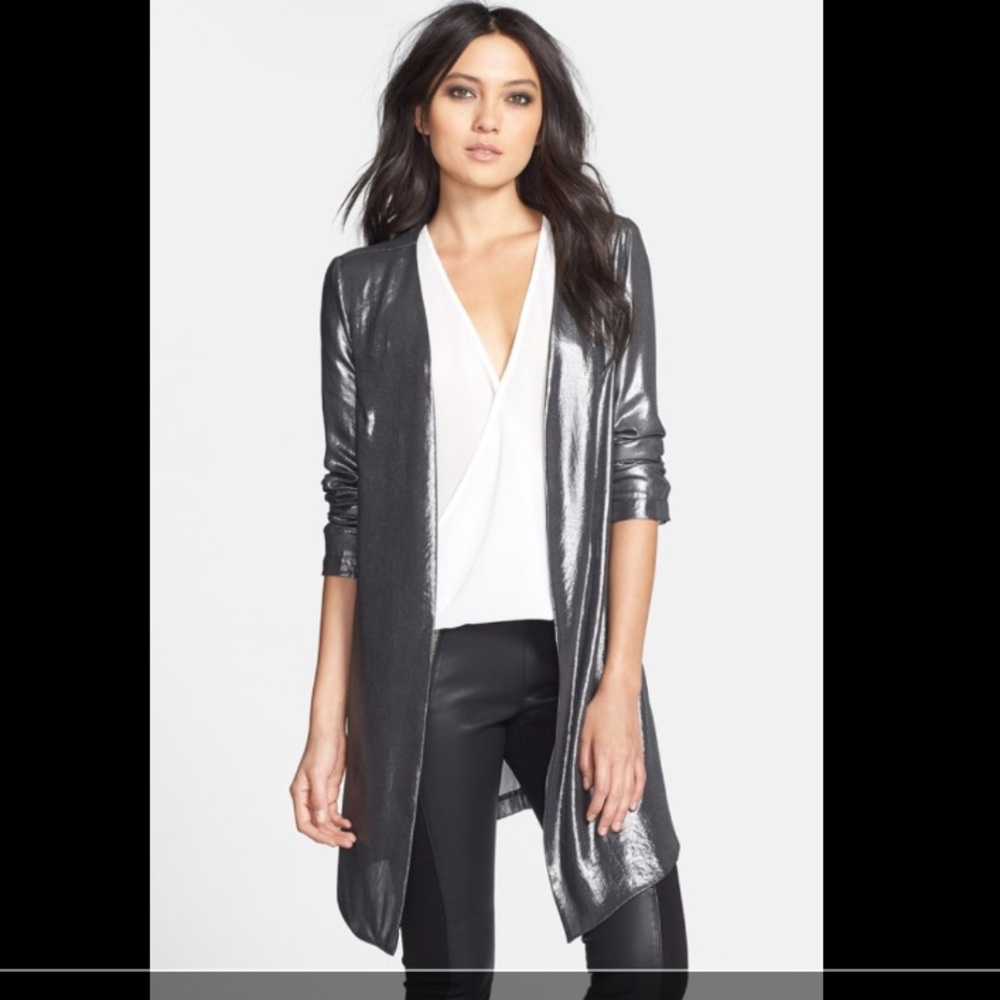 ASTR Open Front Metallic Jacket
