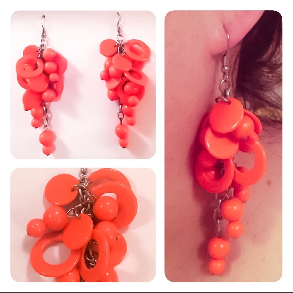 Vintage orange earrings