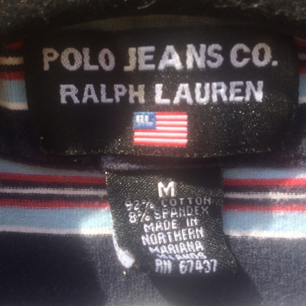 Vintage Polo Ralph Lauren Stretchy Striped Shirt - Picture 8 of 8