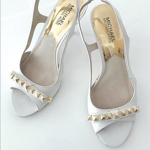 MICHAEL KORS LIVVY MID HEEL SANDAL