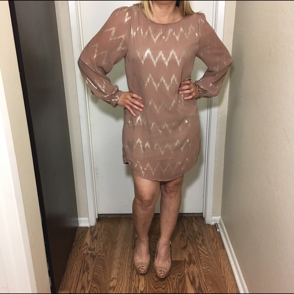 Darby Brown Long Sleeve Dress 💕HOST PICK💕