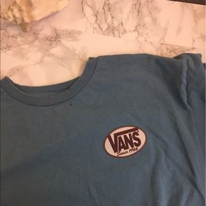 Vans blue t shirt size M