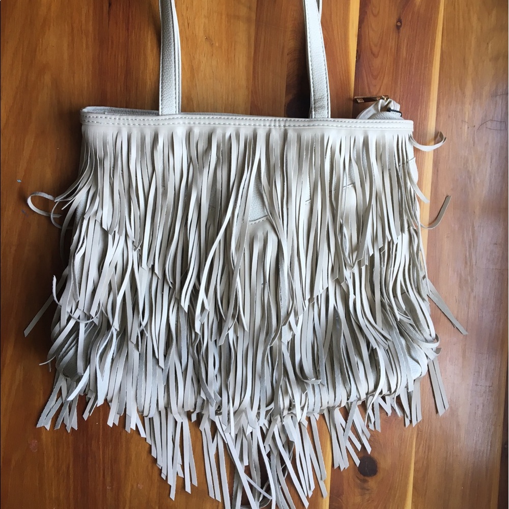 Off-white fringe bohemian handbag UrbanOG