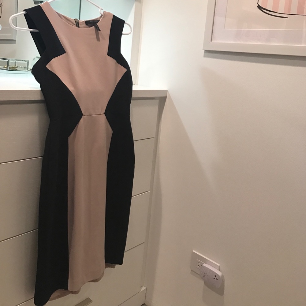 BCBGMaxAzria black & tan/cream dress. Worn 2x