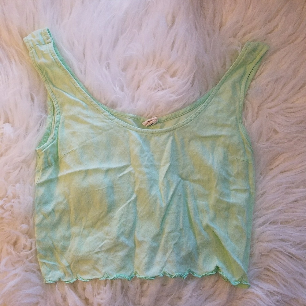 Mint crop top