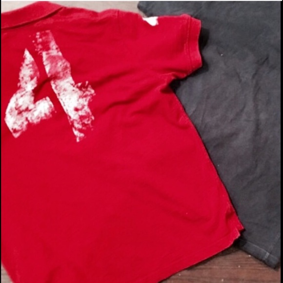 CONVERSE red & white ⚽️ Soccer Jersey /Polo MENS L - Picture 6 of 7