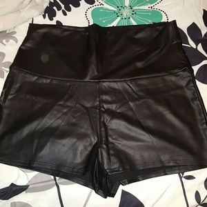 Plus size high waist shorts