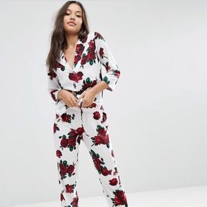 ASOS Romantic Rose Traditional Pajama Set 🥀