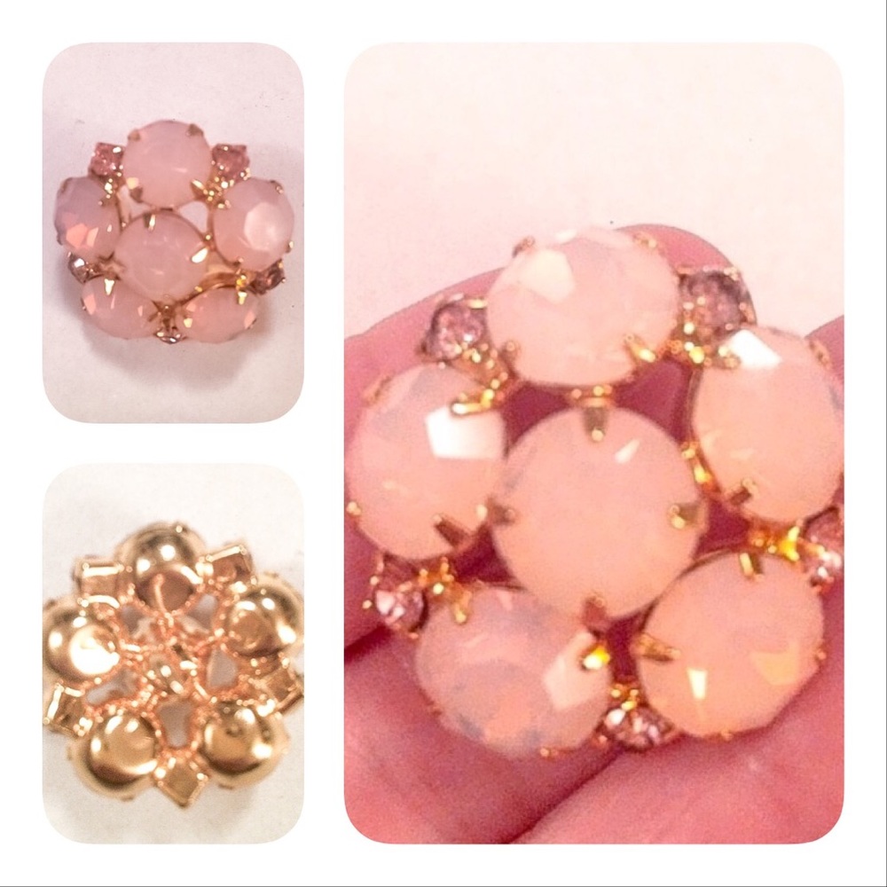 Jewel rhinestone button