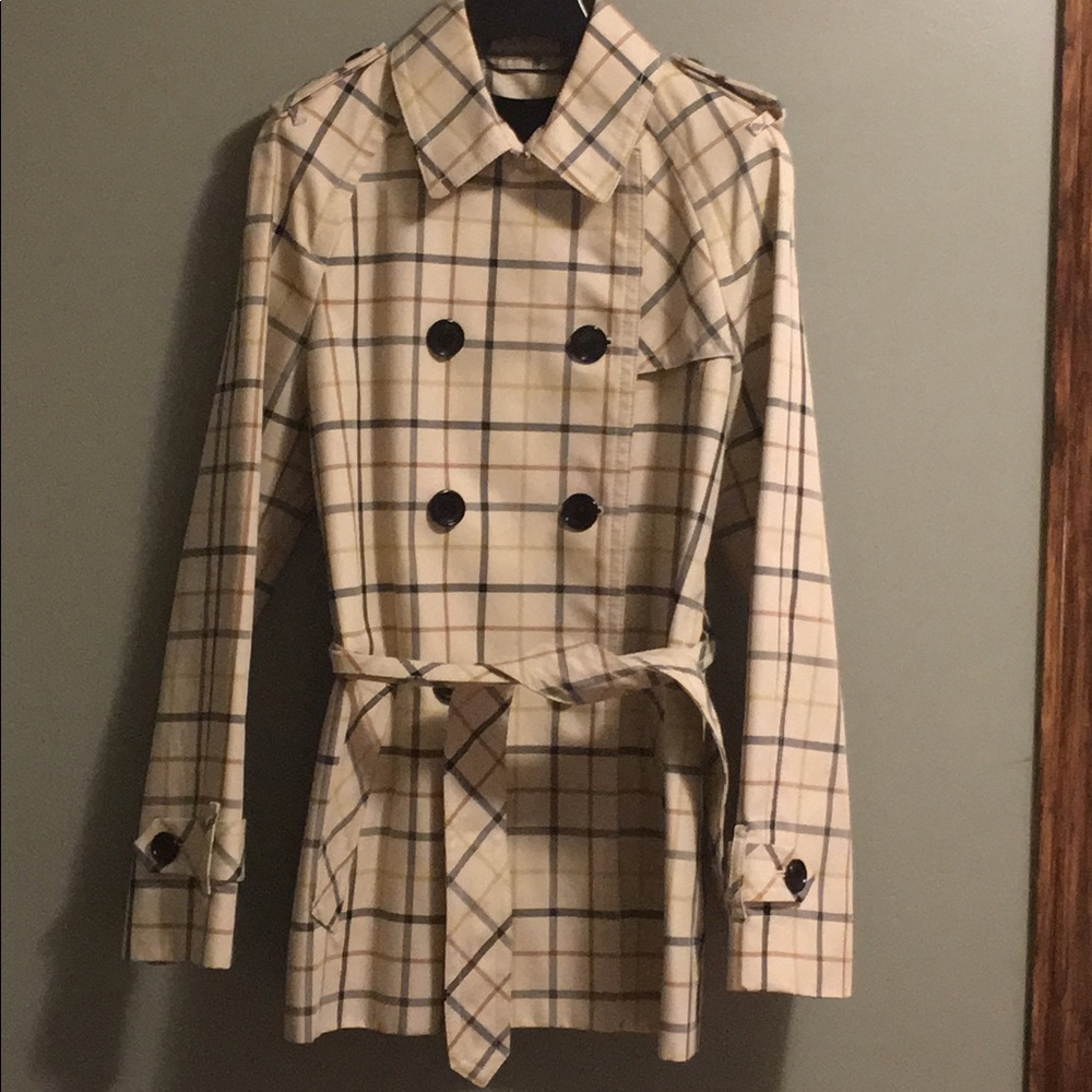 NWT Coach Tattersall Short Trench Coat - Small - Picture 3 of 5