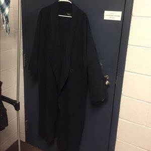Zara-Long Oversized Trench Coat(Navy)