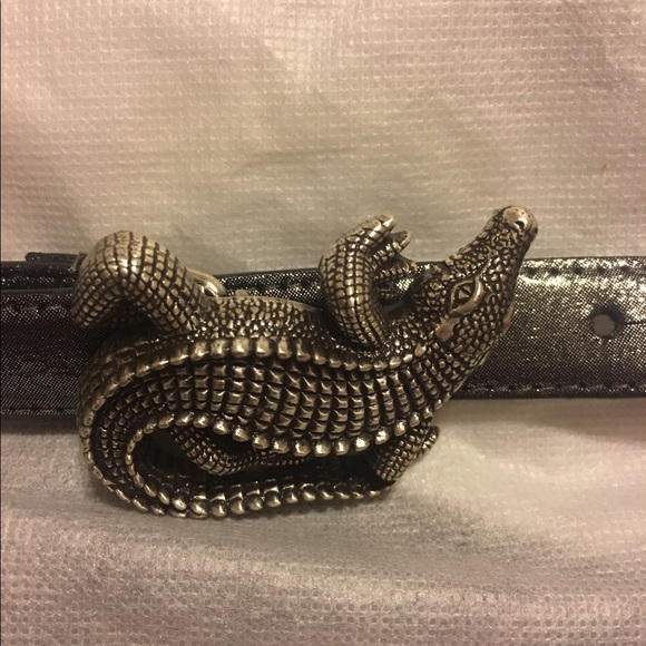 Alligator Luxe foil leather belt? main image 4