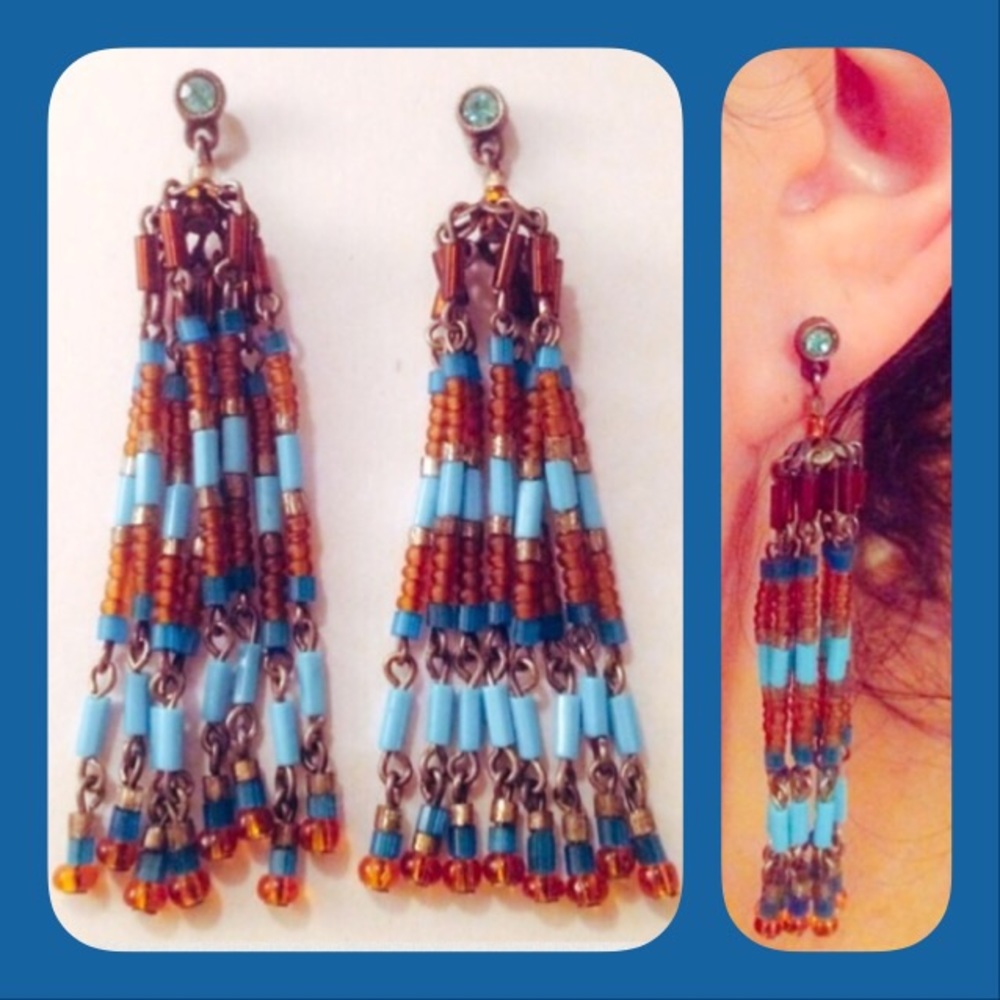 Free people beaded earrings