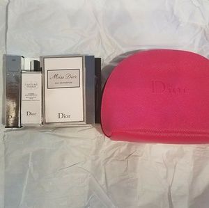 Christian Dior makeup bag & goodies