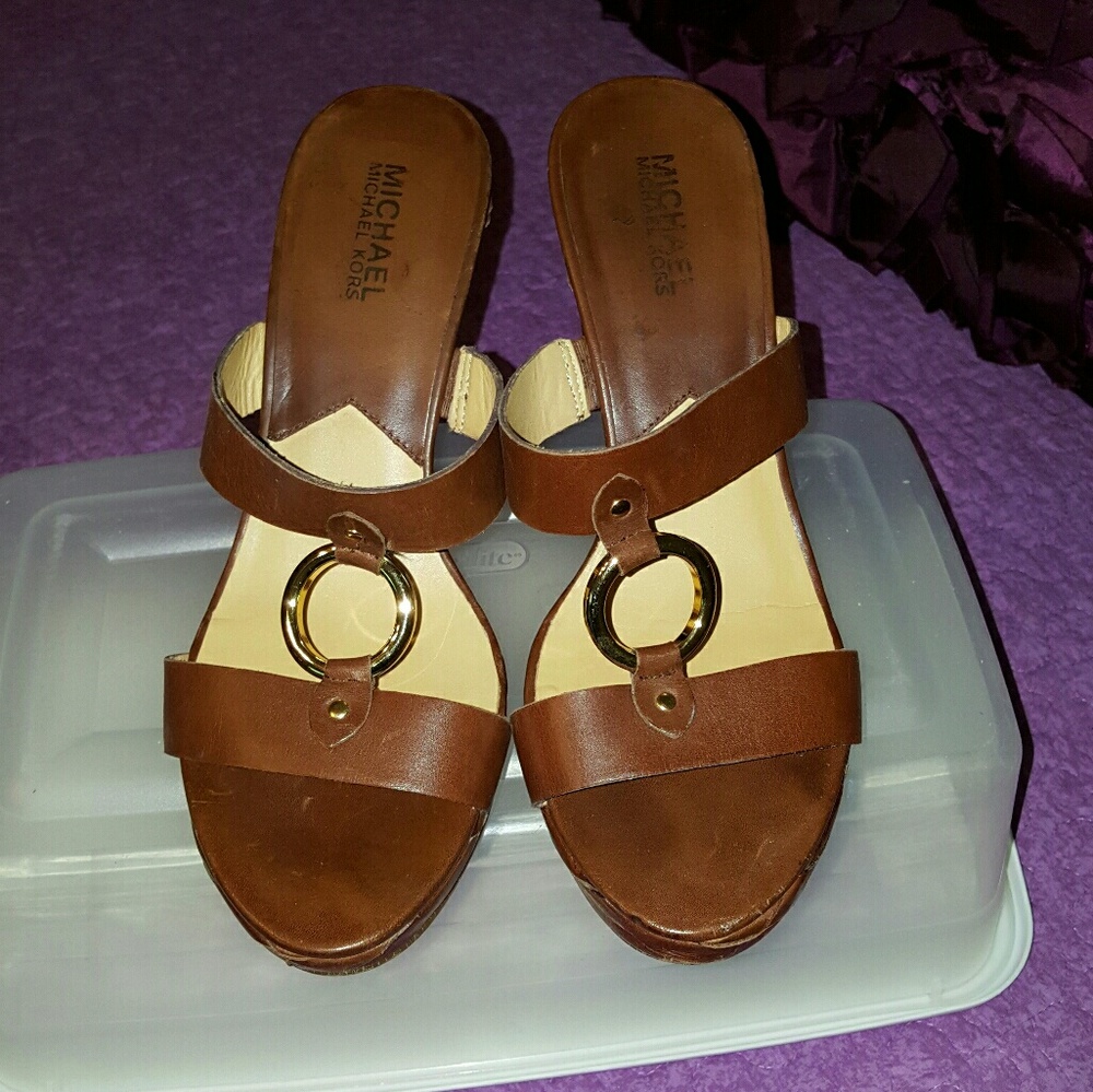 Michael Kors wedge heels