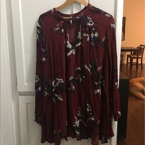 Free People floral printed tunic