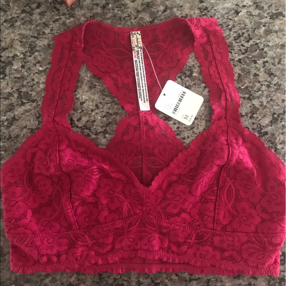 NWT Free People Galloon Lace Bralette