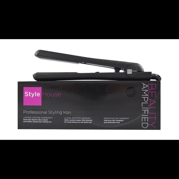 PROFESSIONAL SET STYLING IRON  COLOR RED