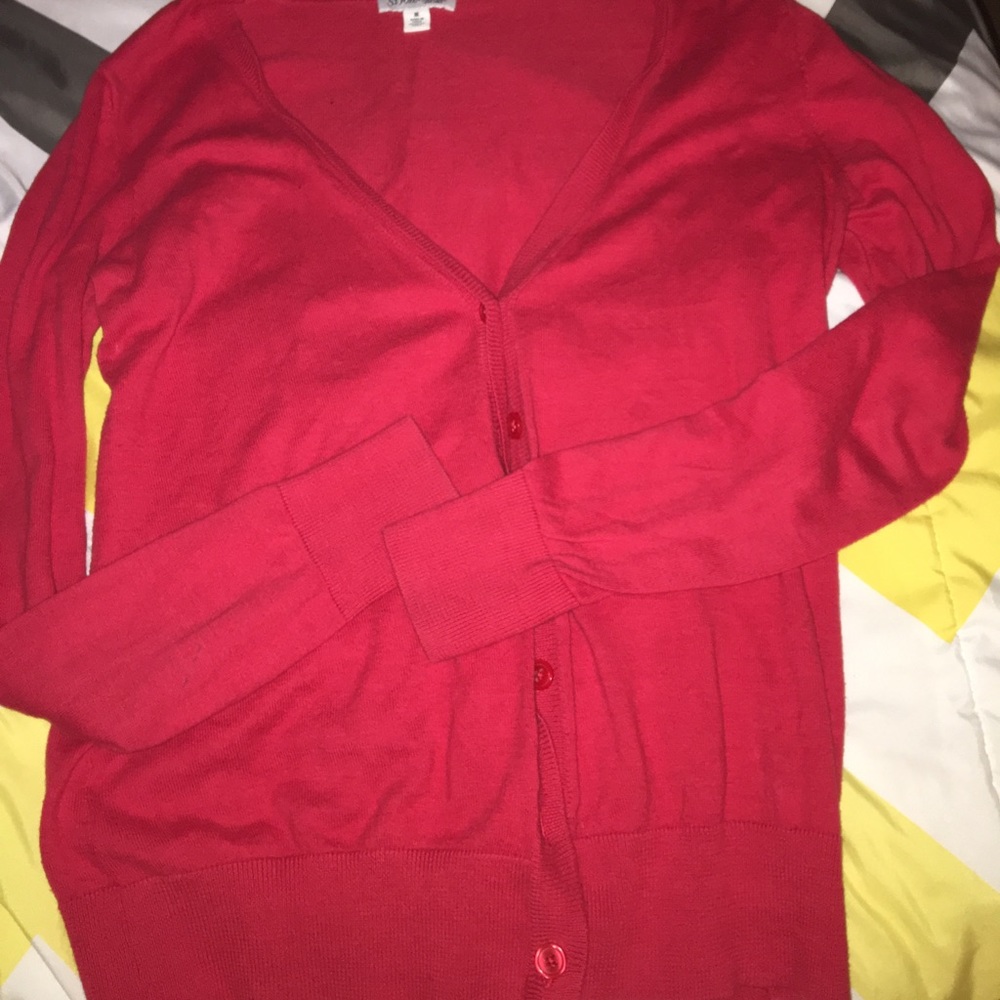 Super cute red cardigan