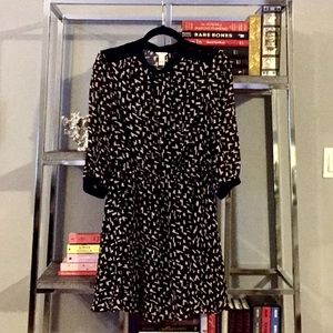 Forever 21 Black and Tan A-Line Dress