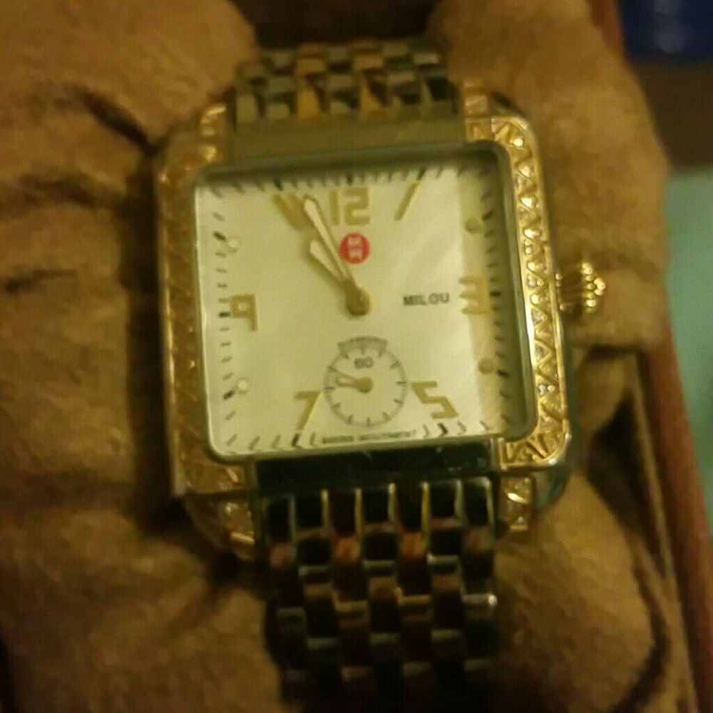 AUTH MICHELE DIAMOND WATCH