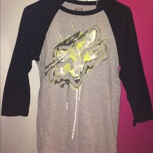 Fox baseball tee