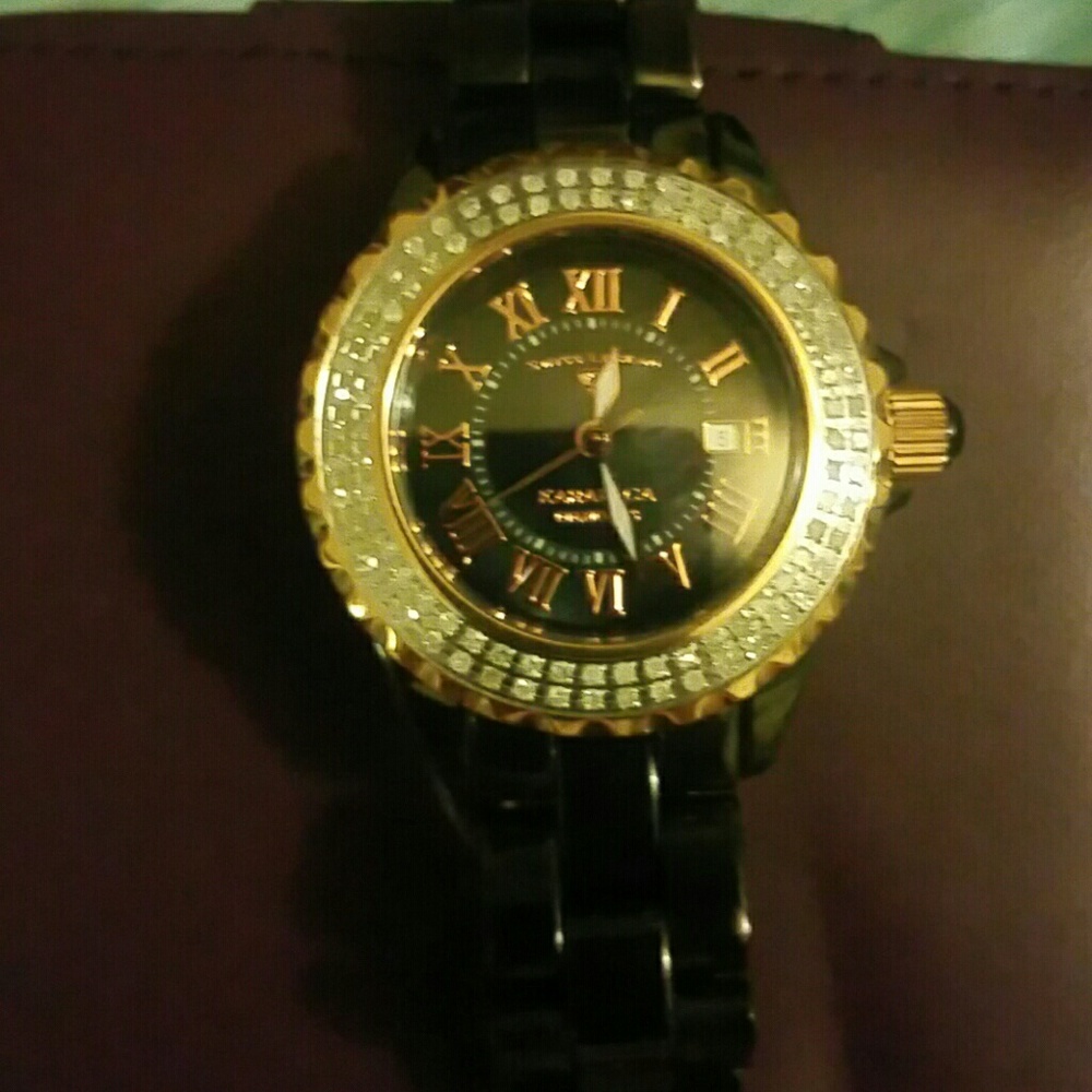 SWISS LEGEND CERAMIC KARAMICA DIAMOND WATCH