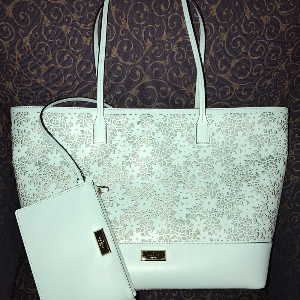 Kate Spade Leather Tote with matching wallet pouch