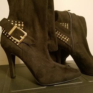 BCBG vegan suede knee high boots