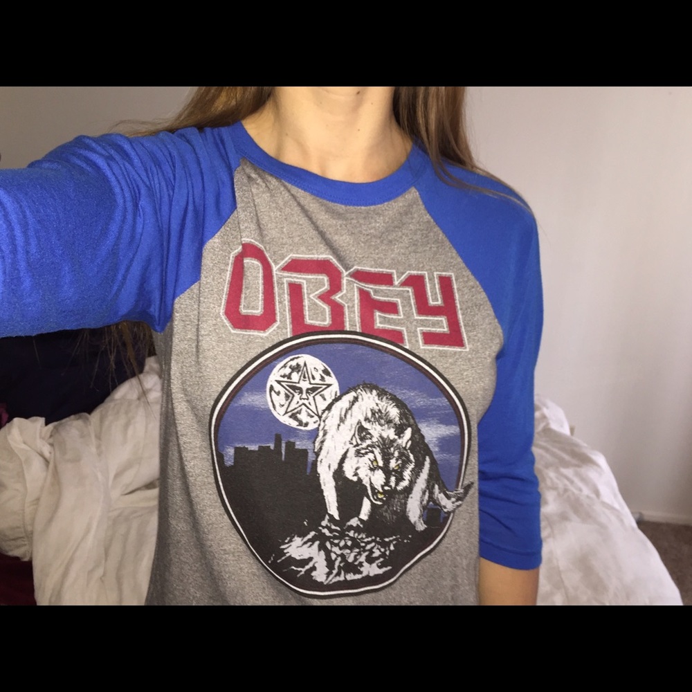 OBEY baseball tee