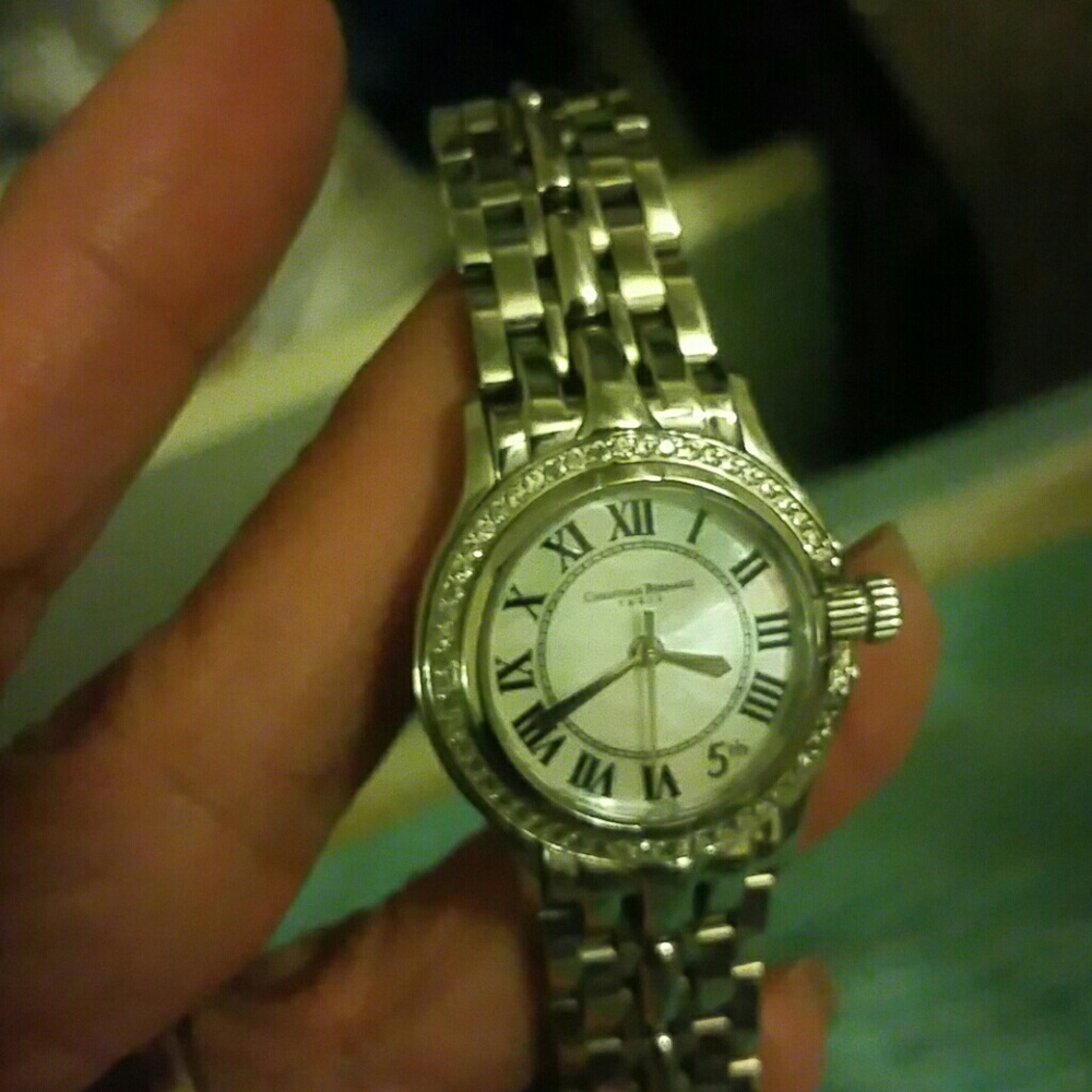 AUTH CHRISTIAN BERNARD PARIS DIAMOND WATCH