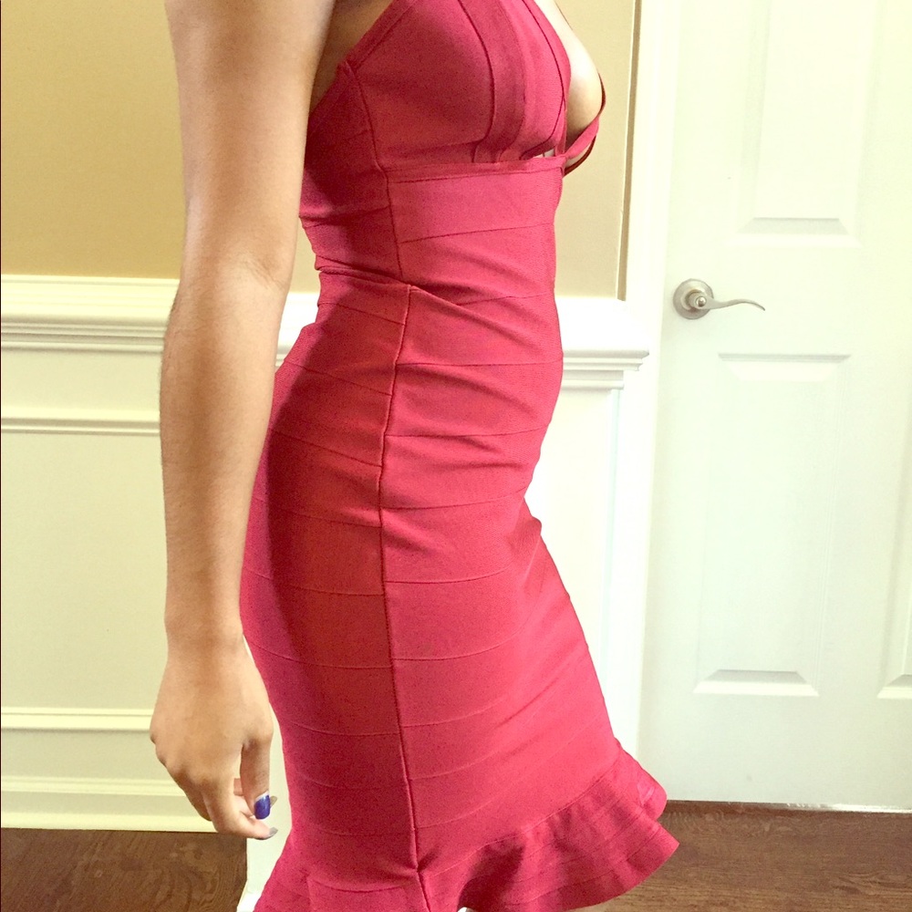 Brand new Misguided dress size 8. Red bandage.