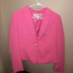 Forever 21 hot pink blazer