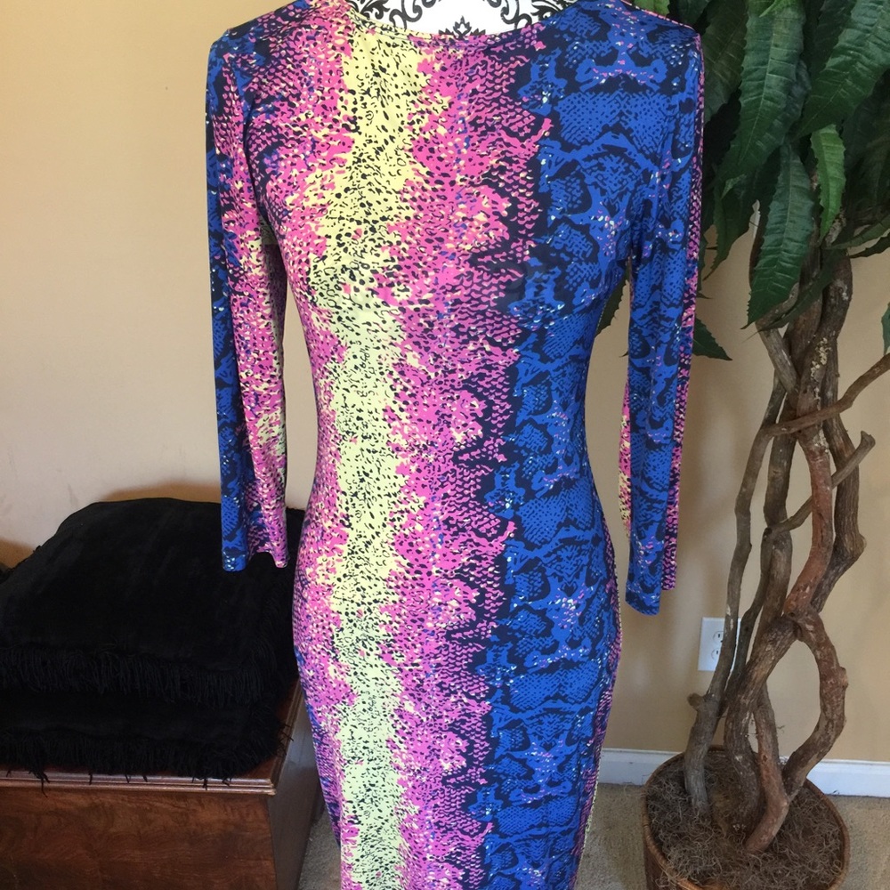 Slinky snake print dress