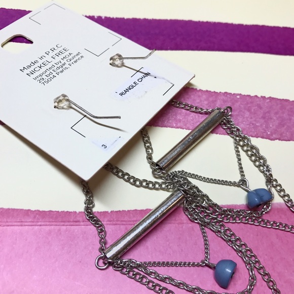 ✨NWT MOA Necklace & Earrings set from France💙 - Picture 8 of 8