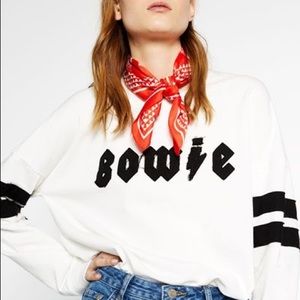 Zara bowie sweatshirt