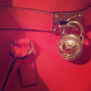 Orange Micheal Kors  purse. Clemson game ready!