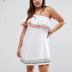 ASOS CURVE ONE SHOULDER SUN DRESS