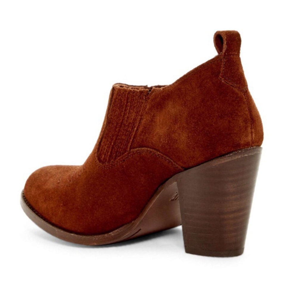 Frye Ilana Leather Slip On Heeled Bootie - Picture 4 of 5
