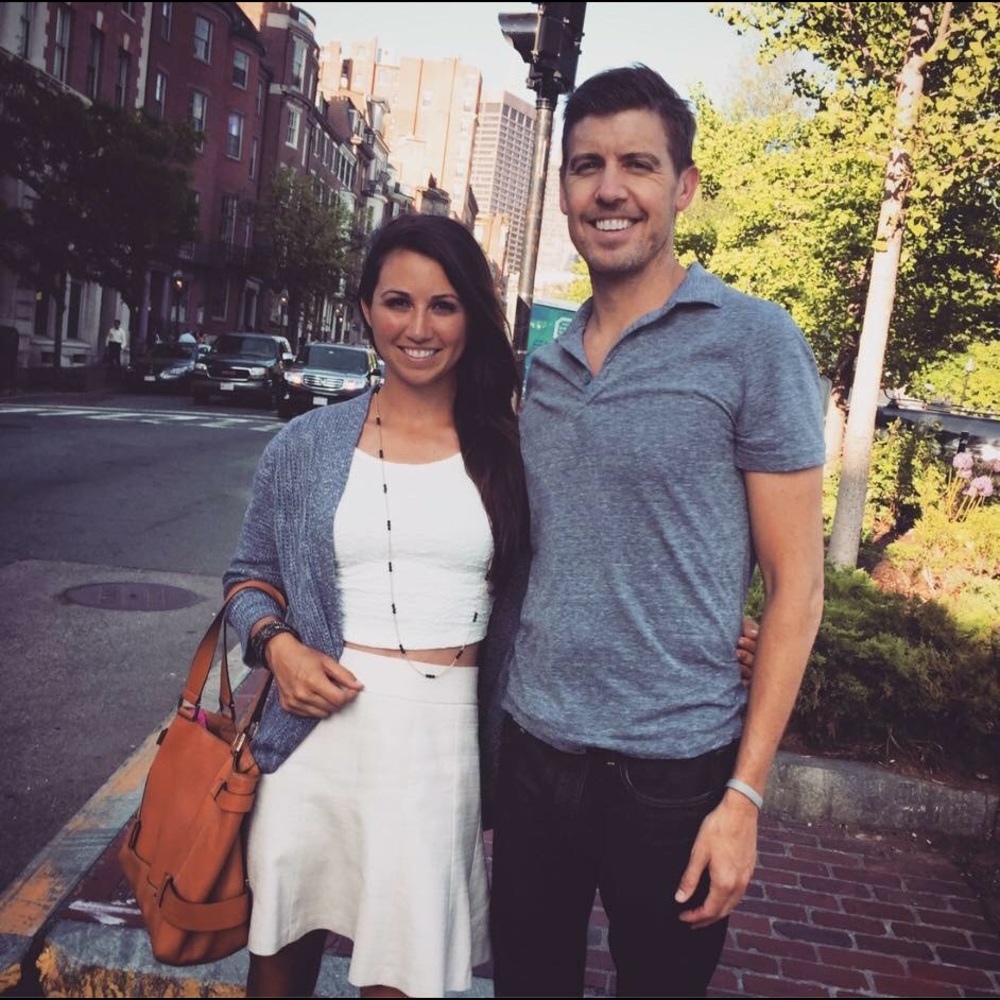 Heathered blue cardigan from banana republic