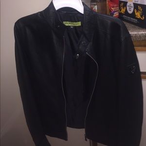 Versace leather jacket