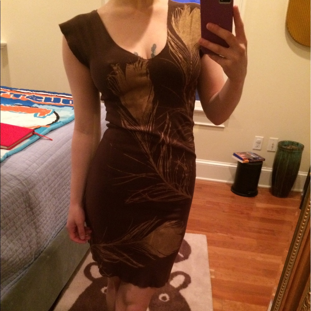 Casual feather dress