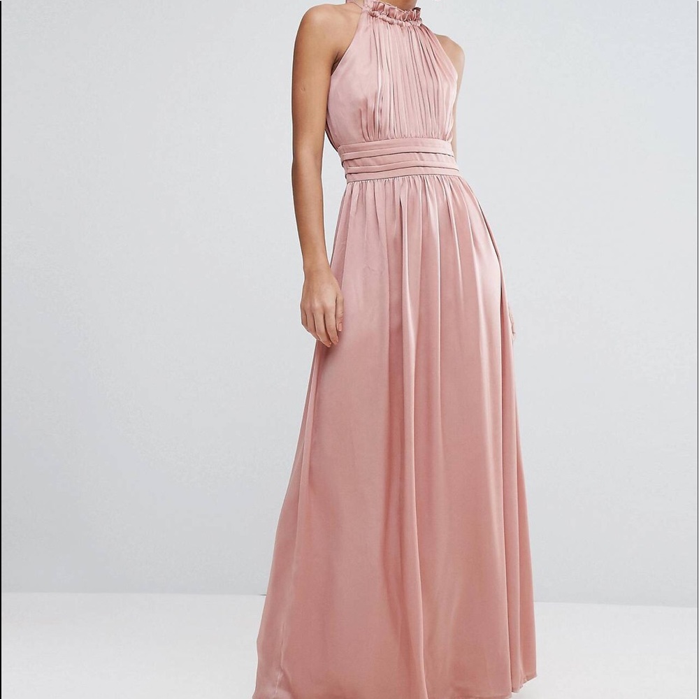 Little mistress pink maxi dress Size 10