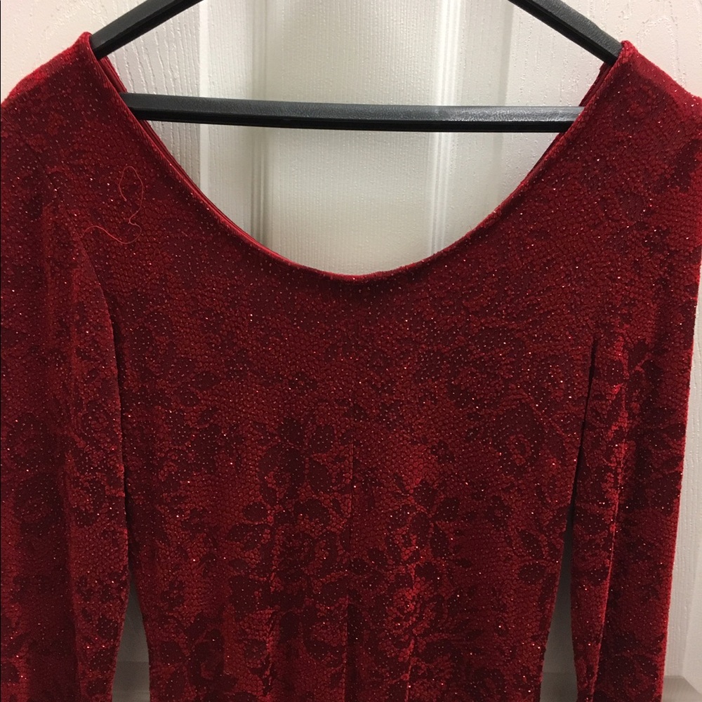 Red Sparkle Dress Made In USA  size 7/8