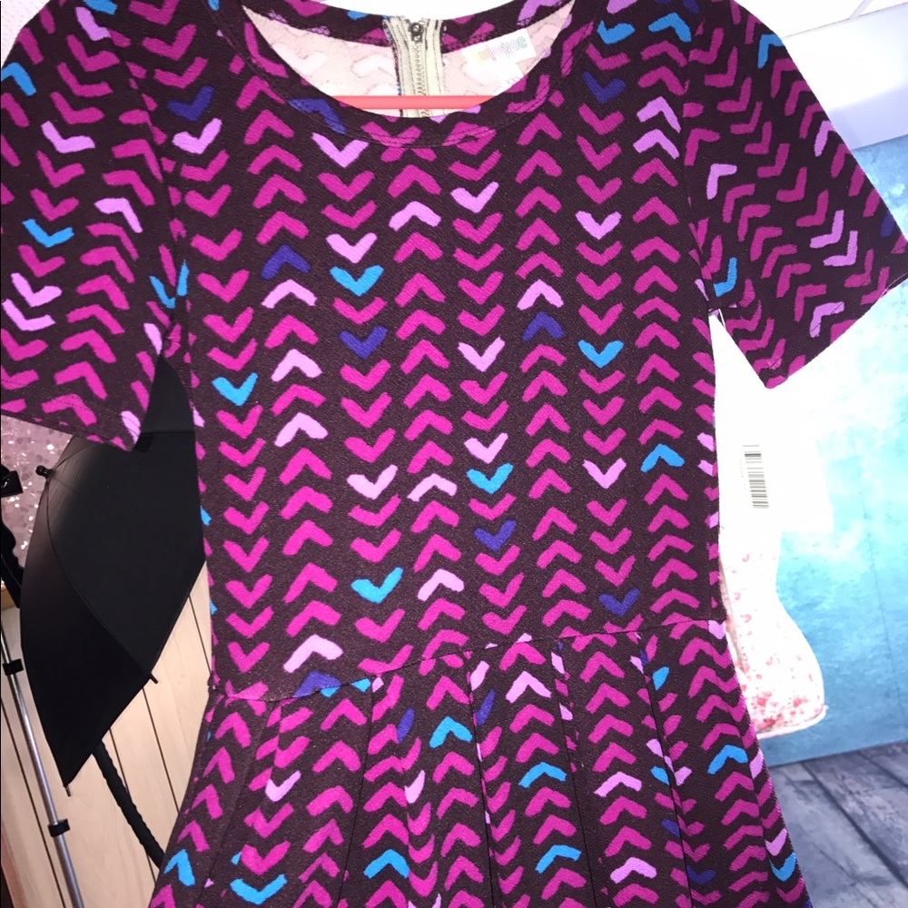 Lularoe Amelia dress 👗 pretty pink!