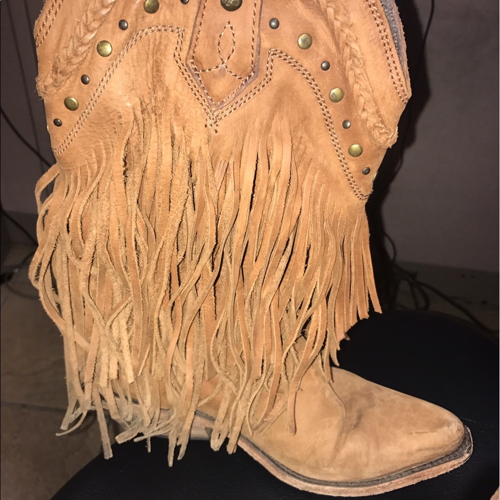 Liberty Black Vegas Fringe Boots