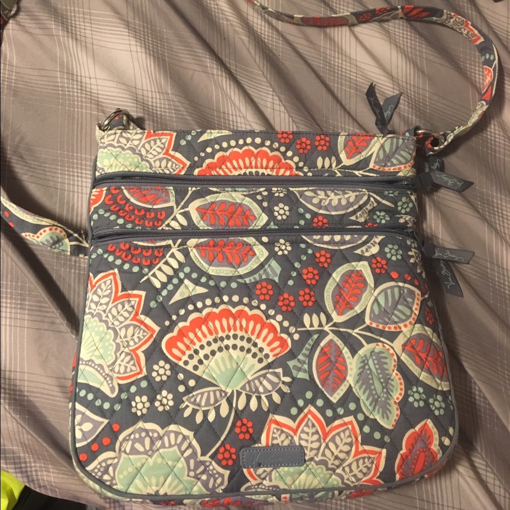 Vera Bradley Triple Zip Hipster Crossbody