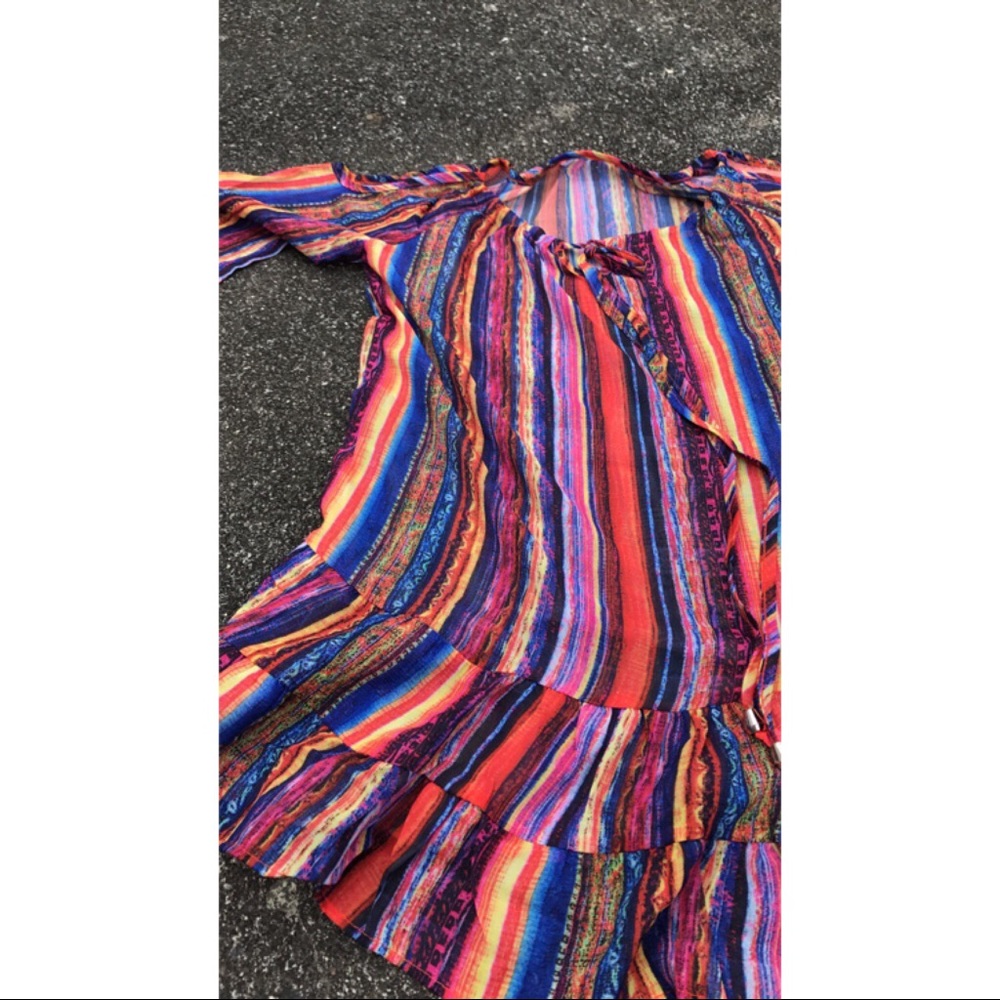 Multicolor boho dress