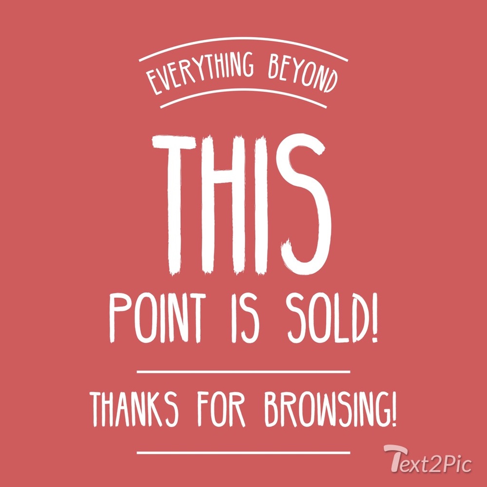 Sold items ahead