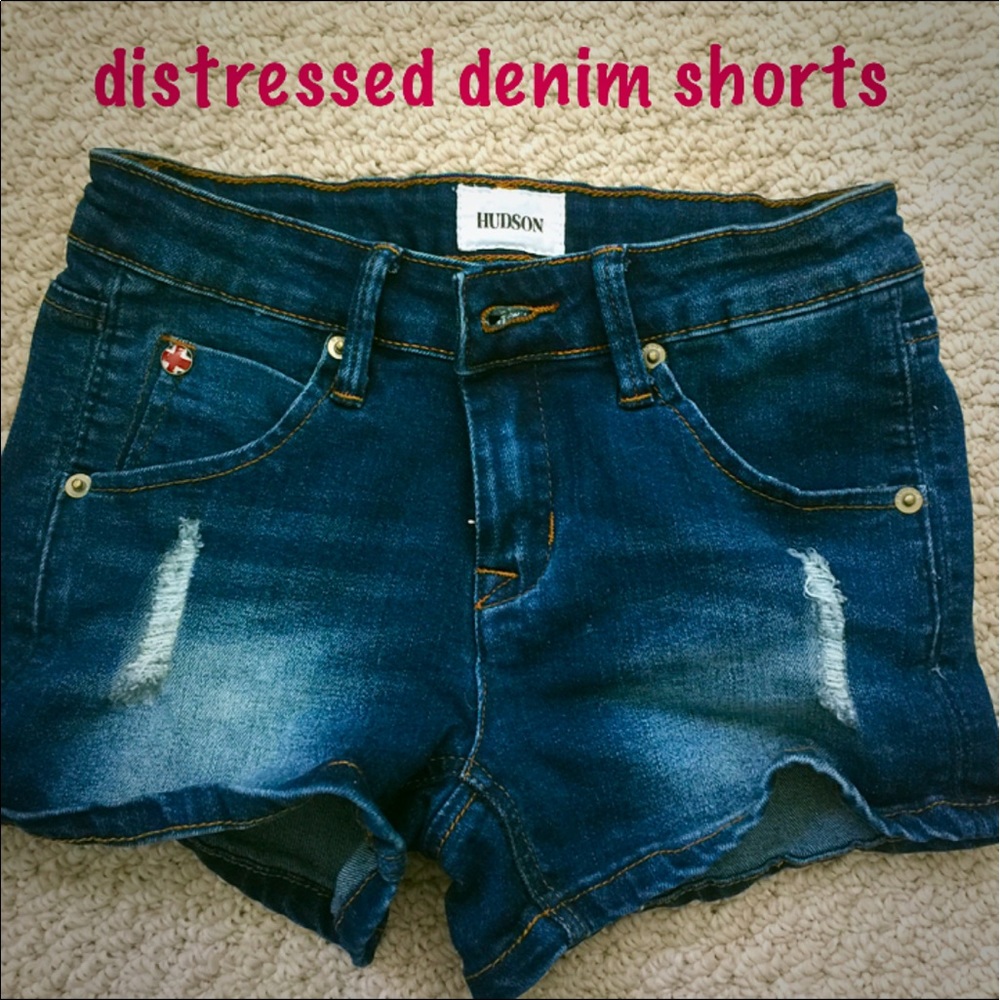 Girls NWOT distressed denim shorts size 12